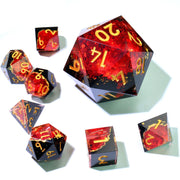 Crimson Abyss | 50mm D20 | Oversized Geode Dice - Only-Games