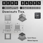 Hero Bases Display Extenders | Squares and Rectangles | Convert Gaming Bases to Display Bases & Plinths - Only-Games