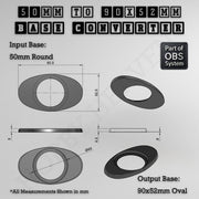 Round To Oval Bases Size Converters 3d Print Full Range - Only-Games