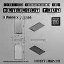 Rectangle Movement Trays | Cavalry & Monsters | 50×25-100×60mm | OBS System - Only-Games