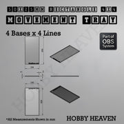 Rectangle Movement Trays | Cavalry & Monsters | 50×25-100×60mm | OBS System - Only-Games