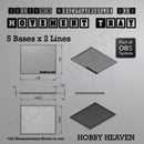 Rectangle Movement Trays | Cavalry & Monsters | 50×25-100×60mm | OBS System - Only-Games