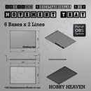 Rectangle Movement Trays | Cavalry & Monsters | 50×25-100×60mm | OBS System - Only-Games