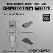 Rectangle Movement Trays | Cavalry & Monsters | 50×25-100×60mm | OBS System - Only-Games