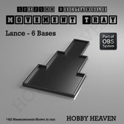Rectangle Movement Trays | Cavalry & Monsters | 50×25-100×60mm | OBS System - Only-Games