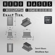Hero Bases Display Extenders | Squares and Rectangles | Convert Gaming Bases to Display Bases & Plinths - Only-Games