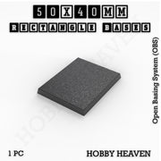 Rectangle Bases Range Sizes - 75x30mm to 125x40mm Medium Sizes 3d Print Full Range Tabletop Games - Only-Games
