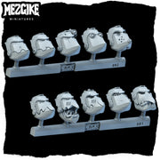 Orc beaky boyz heads (physical miniatures conversion pack) - Only-Games