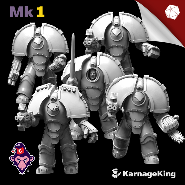 5x Saturnus Terminator Mk:1 Crusader Squads (OG)