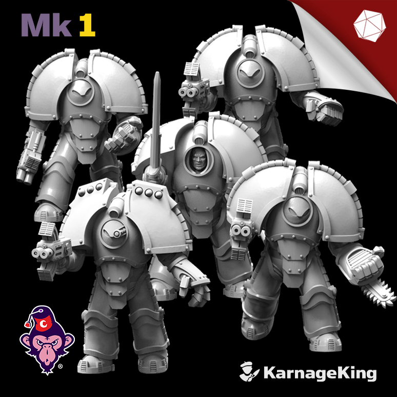 5x Saturnus Terminator Mk:1 Crusader Squads (OG)