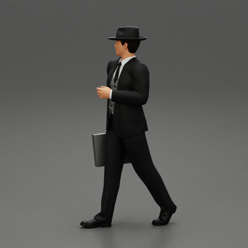 Businessman Walking and Holding His Briefcase - Only-Games