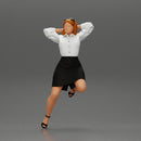 Sexy Secretary posing With Kneeling On An Office Chair - Only-Games