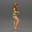 Sexy girl in Bikini Leaning Against Car on the beach - Only-Games