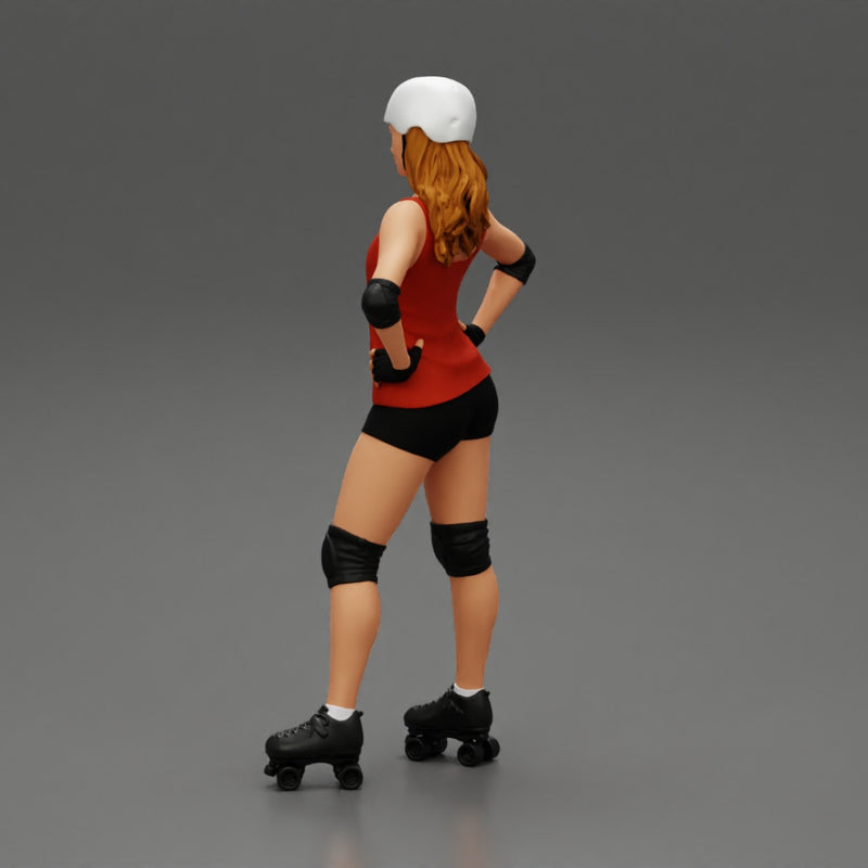 Derby girl standing posing with hands on hips - Only-Games