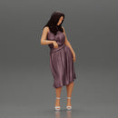 Sexy girl in dress Leaning Against Car on the beach - Only-Games