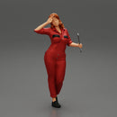 Tired woman mechanic holding a spanner - Only-Games