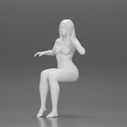 Sexy girl in a bikini sitting on a boat - Only-Games