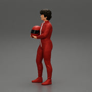 motorbiker holding his helmet with both hands - Only-Games