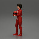 motorbiker holding his helmet with both hands - Only-Games