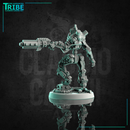 (0206) Male robot android mechanics cyber sci-fi with a rifle - Only-Games