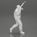 mafia gangster in jacket and pants holding a submachine gun - Only-Games