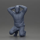 Gangster in hoodie putting his hands behind head - Only-Games