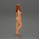 Naked Young Woman Walking on Beach - Only-Games