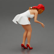 santa christmas  girl in hat and dress bend over - Only-Games