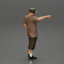 Gangster homie in cap pointing his finger at somebody - Only-Games