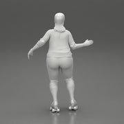 overweight derby girl roller skating - Only-Games