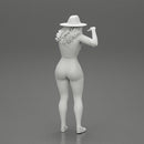 Travel woman in hat and short pointing her next destination using world map - Only-Games