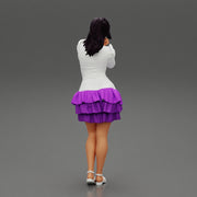 Woman posing wearing Fashion model in beauty dress - Only-Games