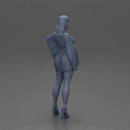 Confident Woman in kimono dress and heels posing - Only-Games