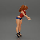2 Sexy Girl in short putting gas in car at gasoline station - Only-Games