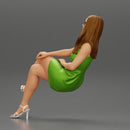 girl in dress sitting on a bench with his boyfriend in the park - Only-Games