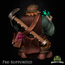 Dolin Flintrock  [PRE-SUPPORTED] Miner Dwarf - Only-Games