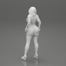 Sexy woman showing her breasts undressing her shorts - Only-Games