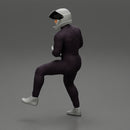 Biker man in helmet on a motorcycle stopped - Only-Games