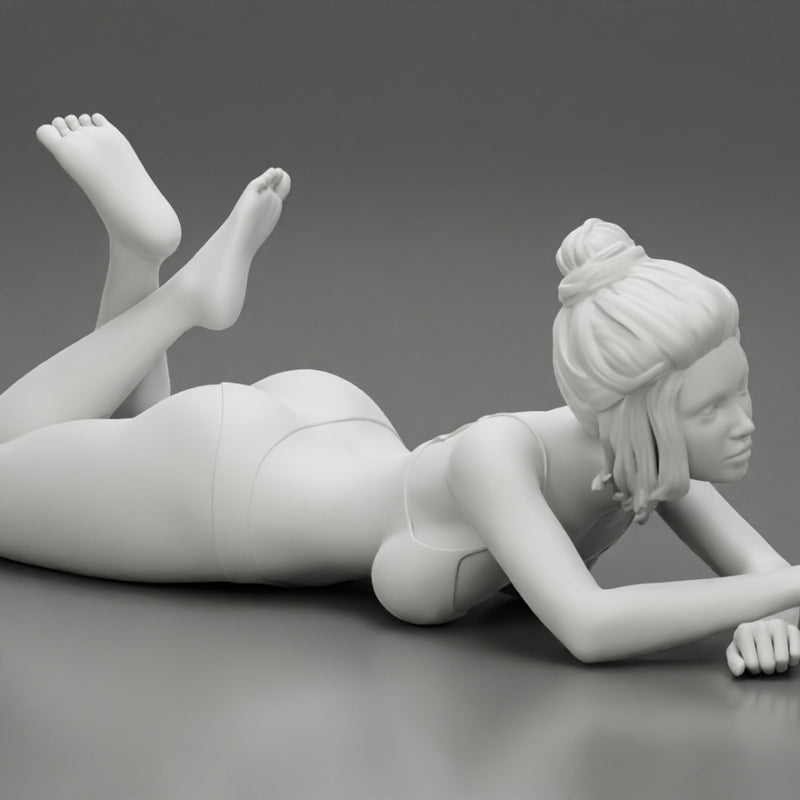 Sexy Young Girl In Bikini Lying On The Sand At The Beach - Only-Games