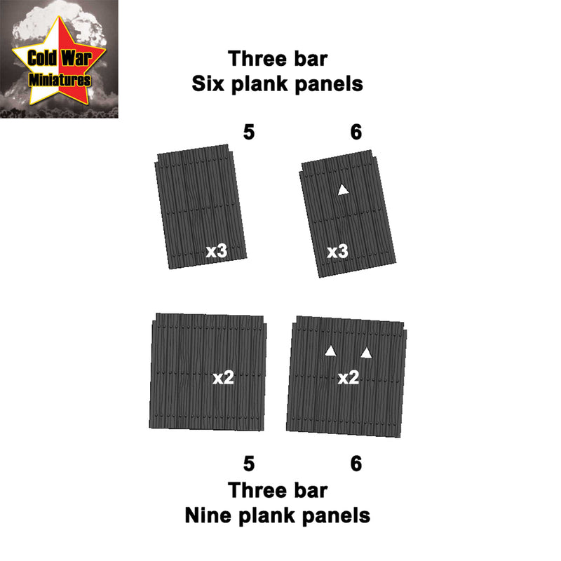 Three bar panels flat - Only-Games