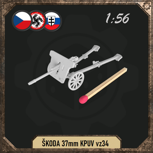 1/56 ŠKODA 37mm KPUV vz34 - Only-Games