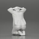 Chola Girl in open shirt sitting putting his hands behind head about to be arrested - Only-Games