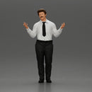 police detective standing with hands wide open - Only-Games