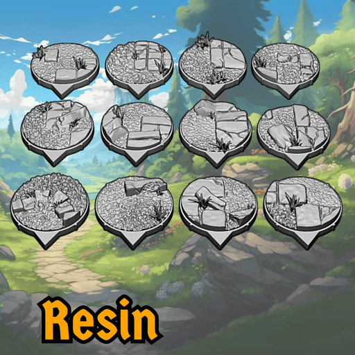 Crystal Collapse Ruins Base Bundle of 24 bases (Resin) - Only-Games