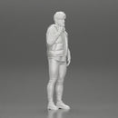 man stands confidently wearing an open jacket with beard - Only-Games