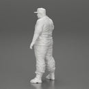 Big strong gangster homie in cap and shirt standing - Only-Games