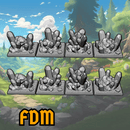 Crystal Collapse FDM/PLA Crystal Markers (set of 8) - Only-Games