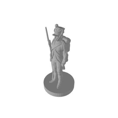 3D Printed 1/72 Napoleonic Russian Musketeer Pose 2 (x10) - Only-Games