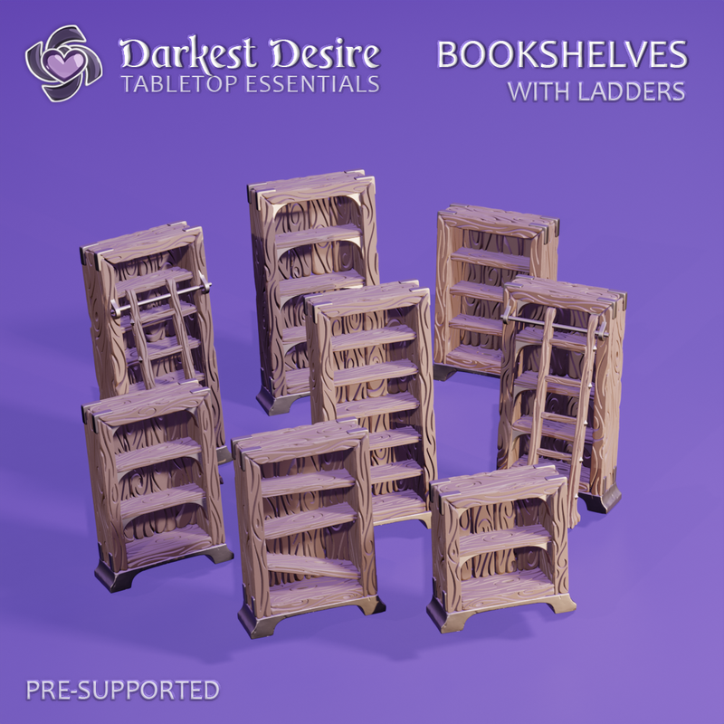 Fantasy Library Bookshelves