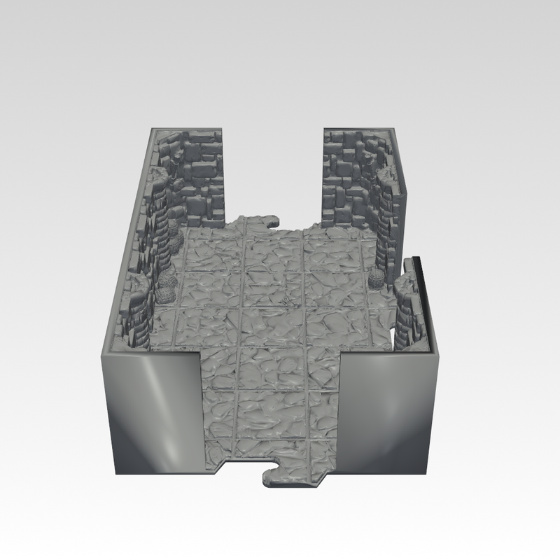 INSTADUNGEON™ Fantasy Expansion B1 - Narrow/Single Spaced - Tiles 1B-5B: gaming terrain tiles compatible with D&D, Pathfinder and more